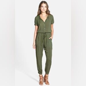 Velvet by Graham & Spencer Challis Pant Jumpsuit Green Size XS